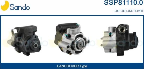 Sando SSP81110.0 - Гидравлический насос, рулевое управление, ГУР autosila-amz.com