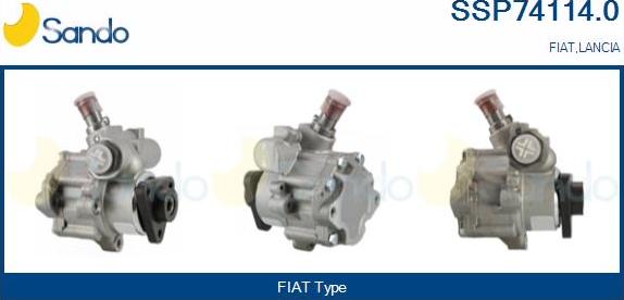 Sando SSP74114.0 - Гидравлический насос, рулевое управление, ГУР autosila-amz.com