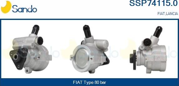 Sando SSP74115.0 - Гидравлический насос, рулевое управление, ГУР autosila-amz.com