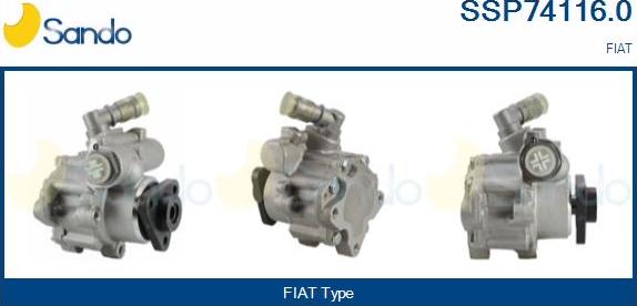 Sando SSP74116.0 - Гидравлический насос, рулевое управление, ГУР autosila-amz.com