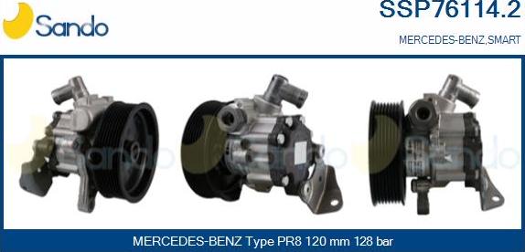 Sando SSP76114.2 - Гидравлический насос, рулевое управление, ГУР autosila-amz.com