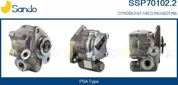 Sando SSP70102.2 - Гидравлический насос, рулевое управление, ГУР autosila-amz.com