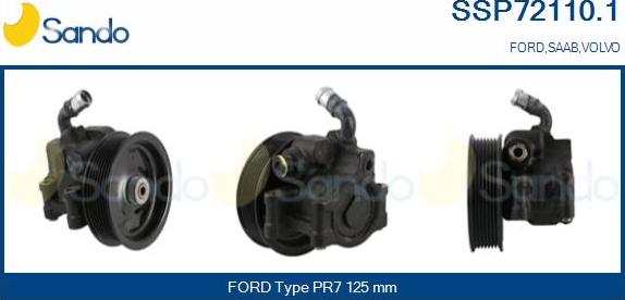 Sando SSP72110.1 - Гидравлический насос, рулевое управление, ГУР autosila-amz.com