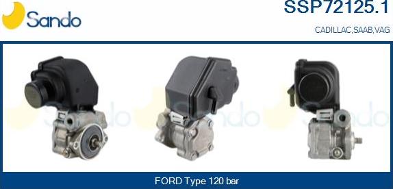 Sando SSP72125.1 - Гидравлический насос, рулевое управление, ГУР autosila-amz.com