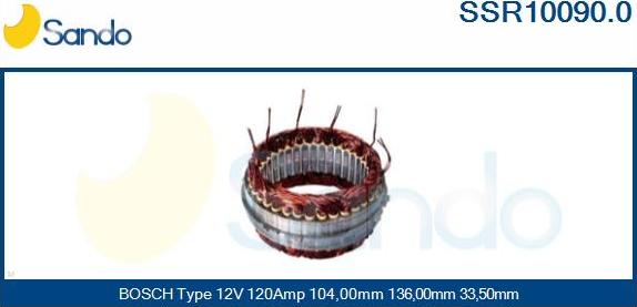 Sando SSR10090.0 - Статор, генератор autosila-amz.com