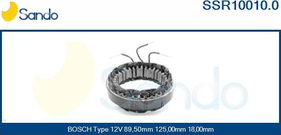 Sando SSR10010.0 - Статор, генератор autosila-amz.com