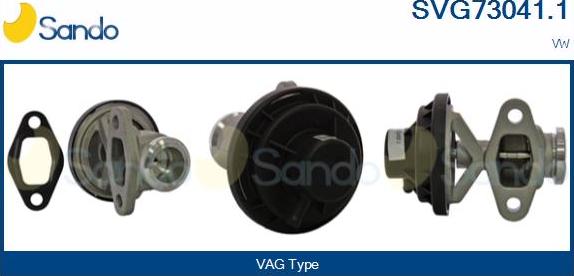 Sando SVG73041.1 - Клапан возврата ОГ autosila-amz.com