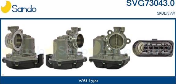 Sando SVG73043.0 - Клапан возврата ОГ autosila-amz.com