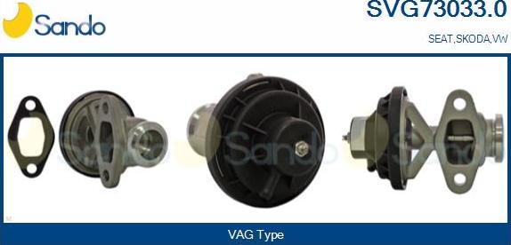 Sando SVG73033.0 - Клапан возврата ОГ autosila-amz.com