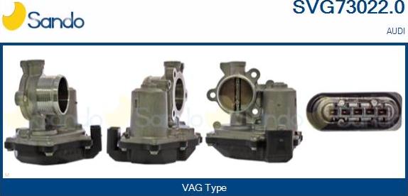 Sando SVG73022.0 - Клапан возврата ОГ autosila-amz.com