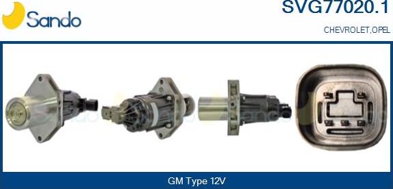 Sando SVG77020.1 - Клапан возврата ОГ autosila-amz.com