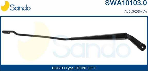 Sando SWA10103.0 - Рычаг стеклоочистителя, система очистки окон autosila-amz.com