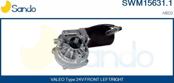 Sando SWM15631.1 - Двигатель стеклоочистителя autosila-amz.com