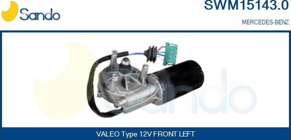 Sando SWM15143.0 - Двигатель стеклоочистителя autosila-amz.com