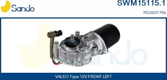 Sando SWM15115.1 - Двигатель стеклоочистителя autosila-amz.com
