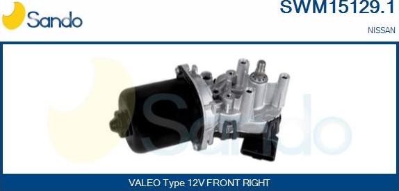 Sando SWM15129.1 - Двигатель стеклоочистителя autosila-amz.com