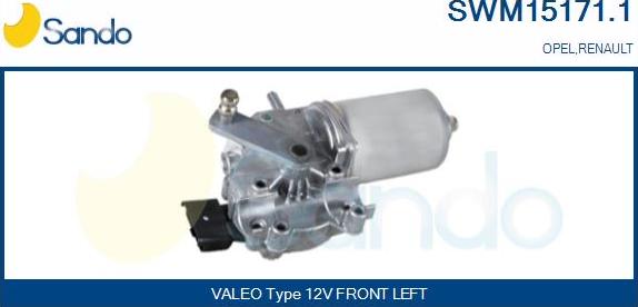 Sando SWM15171.1 - Двигатель стеклоочистителя autosila-amz.com