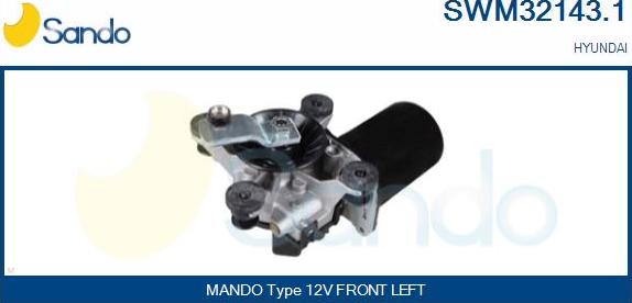 Sando SWM32143.1 - Двигатель стеклоочистителя autosila-amz.com