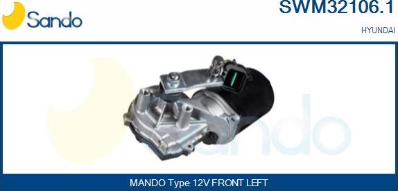 Sando SWM32106.1 - Двигатель стеклоочистителя autosila-amz.com