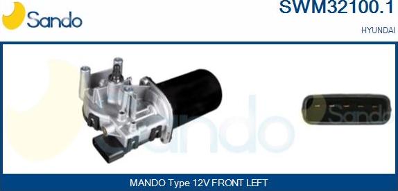 Sando SWM32100.1 - Двигатель стеклоочистителя autosila-amz.com
