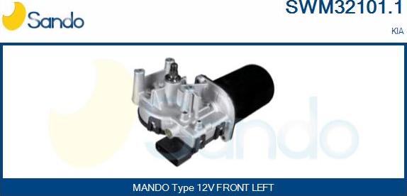 Sando SWM32101.1 - Двигатель стеклоочистителя autosila-amz.com