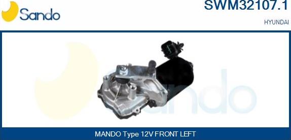 Sando SWM32107.1 - Двигатель стеклоочистителя autosila-amz.com