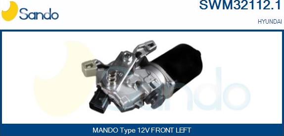 Sando SWM32112.1 - Двигатель стеклоочистителя autosila-amz.com