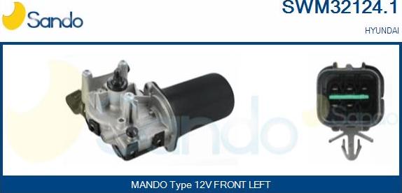 Sando SWM32124.1 - Двигатель стеклоочистителя autosila-amz.com