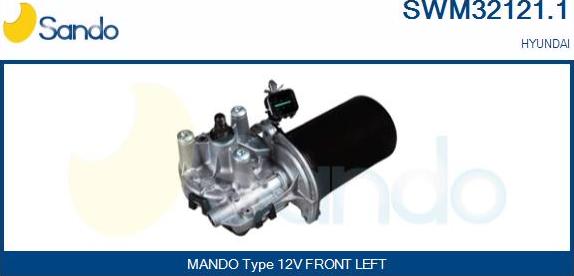 Sando SWM32121.1 - Двигатель стеклоочистителя autosila-amz.com