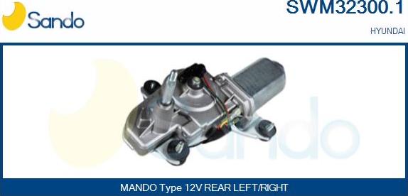 Sando SWM32300.1 - Двигатель стеклоочистителя autosila-amz.com