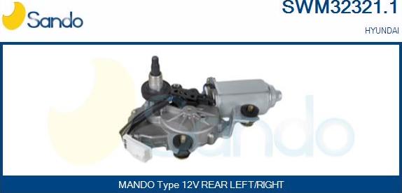 Sando SWM32321.1 - Двигатель стеклоочистителя autosila-amz.com