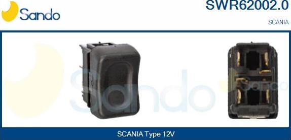 Sando SWR62002.0 - Выключатель, стеклоподъемник autosila-amz.com