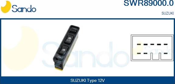 Sando SWR89000.0 - Выключатель, стеклоподъемник autosila-amz.com
