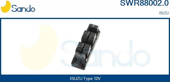 Sando SWR88002.0 - Выключатель, стеклоподъемник autosila-amz.com