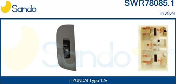 Sando SWR78085.1 - Выключатель, стеклоподъемник autosila-amz.com