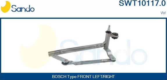 Sando SWT10117.0 - Система тяг и рычагов привода стеклоочистителя autosila-amz.com