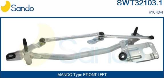 Sando SWT32103.1 - Система тяг и рычагов привода стеклоочистителя autosila-amz.com