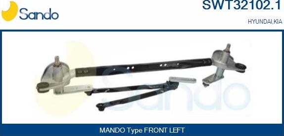 Sando SWT32102.1 - Система тяг и рычагов привода стеклоочистителя autosila-amz.com