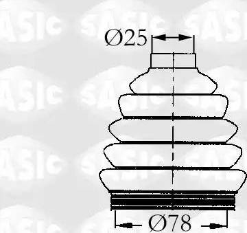 Sasic 9004720 - Пыльник, приводной вал autosila-amz.com