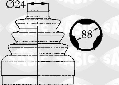 Sasic 9004727 - Пыльник, приводной вал autosila-amz.com