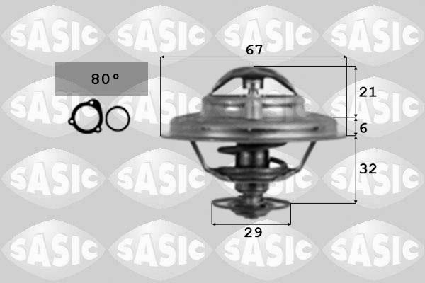 Sasic 9000087 - Термостат охлаждающей жидкости / корпус autosila-amz.com