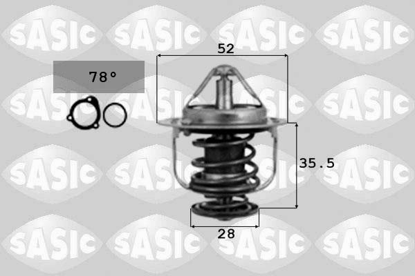Sasic 9000075 - Термостат охлаждающей жидкости / корпус autosila-amz.com