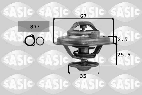 Sasic 9000167 - Термостат охлаждающей жидкости / корпус autosila-amz.com