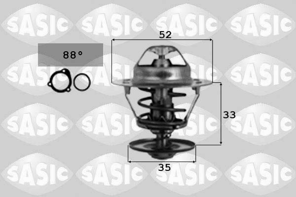 Sasic 9000347 - Термостат охлаждающей жидкости / корпус autosila-amz.com