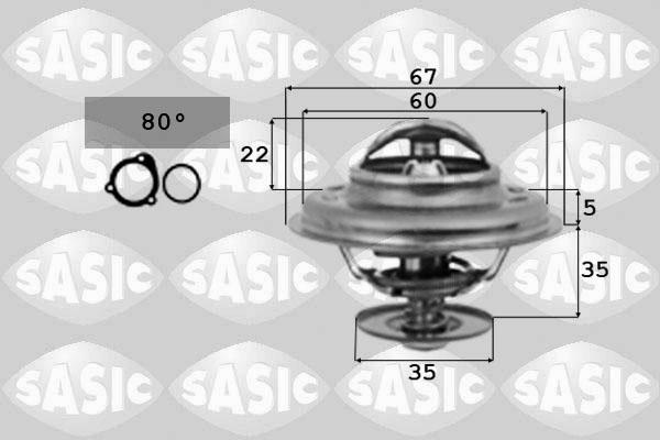 Sasic 9000337 - Термостат охлаждающей жидкости / корпус autosila-amz.com