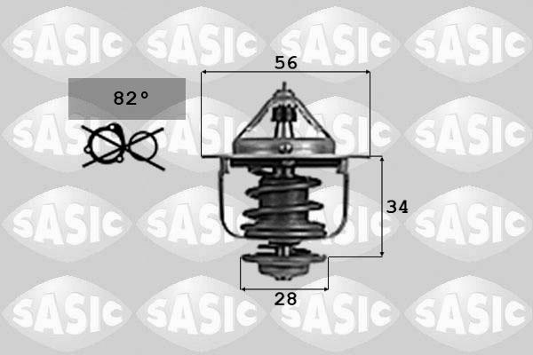 Sasic 9000702 - Термостат охлаждающей жидкости / корпус autosila-amz.com