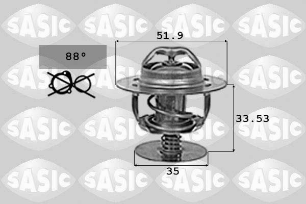 Sasic 9000719 - Термостат охлаждающей жидкости / корпус autosila-amz.com