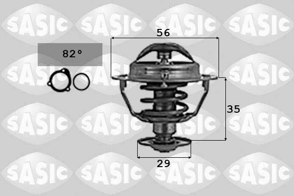 Sasic 9000737 - Термостат охлаждающей жидкости / корпус autosila-amz.com