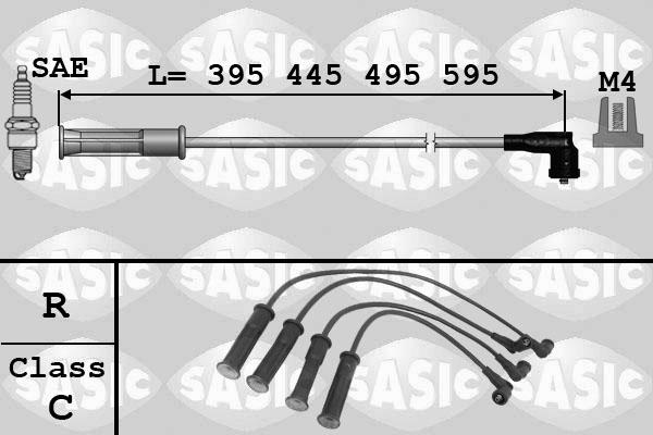 Sasic 9284004 - Комплект проводов зажигания autosila-amz.com