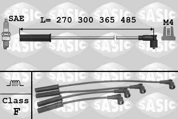 Sasic 9284005 - Комплект проводов зажигания autosila-amz.com